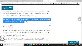 How to do Sellmeier fitting by Origin 2019 for Dispersion Parameters