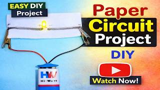 paper circuit project  - graphite/pencil conductivity experiments | diy | howtofunda @craftpiller