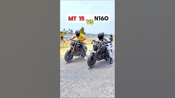 Pulsar N160 vs MT 15 Drag race #n160 #pulsarn160 #pulsar #race #shorts