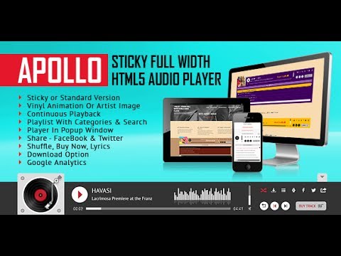 Apollo - Sticky Full Width HTML5 Audio Player - Installation