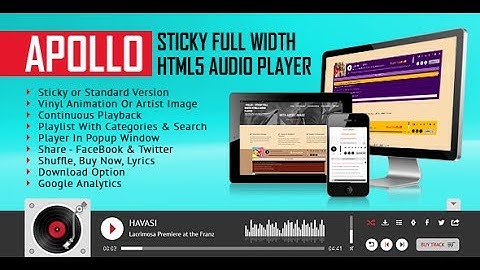 Apollo - Sticky Full Width HTML5 Audio Player - Installation