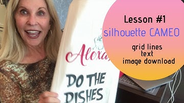 Silhouette Lesson #1: Using Grid Lines, Fonts and Images