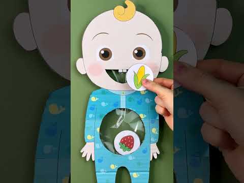 Yummy Baby Feeding Fun! 🍏✨ Learn Healthy Foods While Playing! #shorts #fun