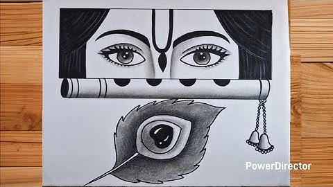 Krishna Ji With Flute Drawing Easy | Krishna Drawing | God Drawing | Drawing
