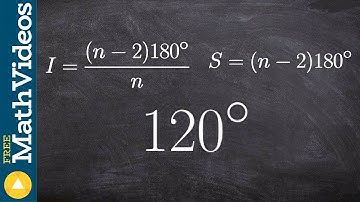 How to determine the number of sides when given one exterior angle ex 1