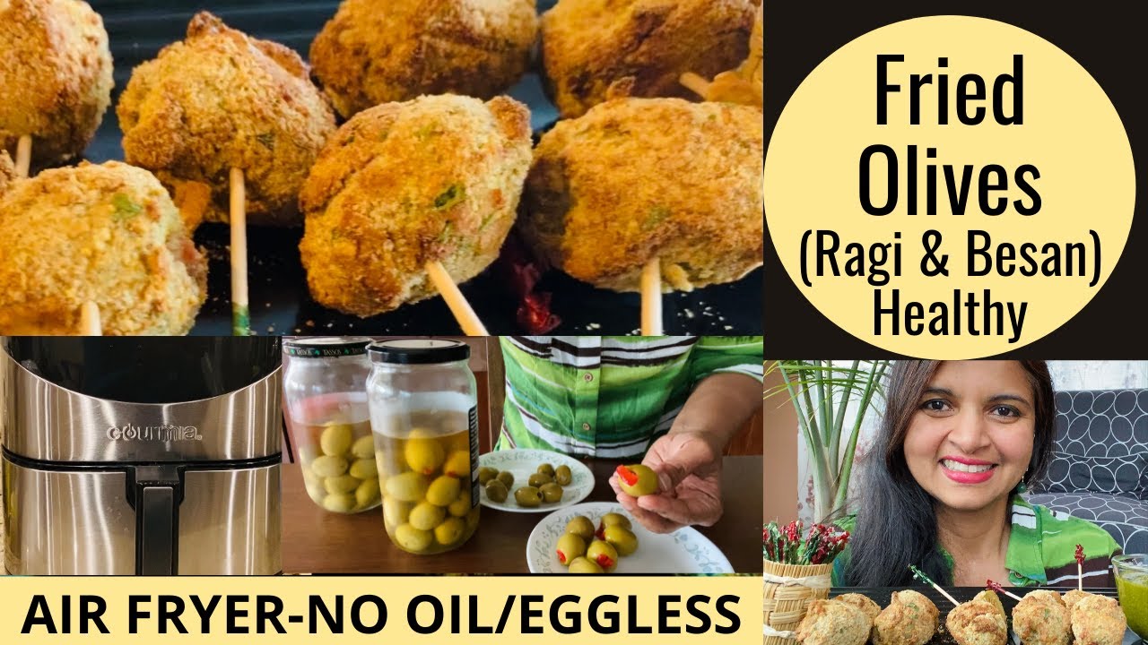 CRISPY FRIED OLIVES in AIR FRYER NO OIL/EGGLESS Find Out How