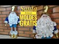 🔴Santa Relajado 2022 Moldes Gratis a Tamaño Real🔴