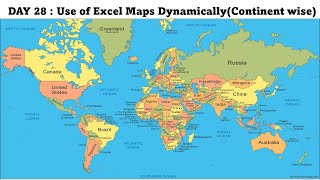 Day 28 How To Use Dynamic Maps In Excel