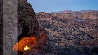 Solo Camping in the Desert: Fire, Stars, and a View
