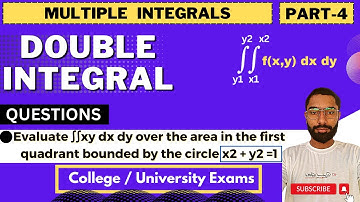 Double Integrals Questions With Explanation | Part-4 | Multiple Integrals | Engineering Maths