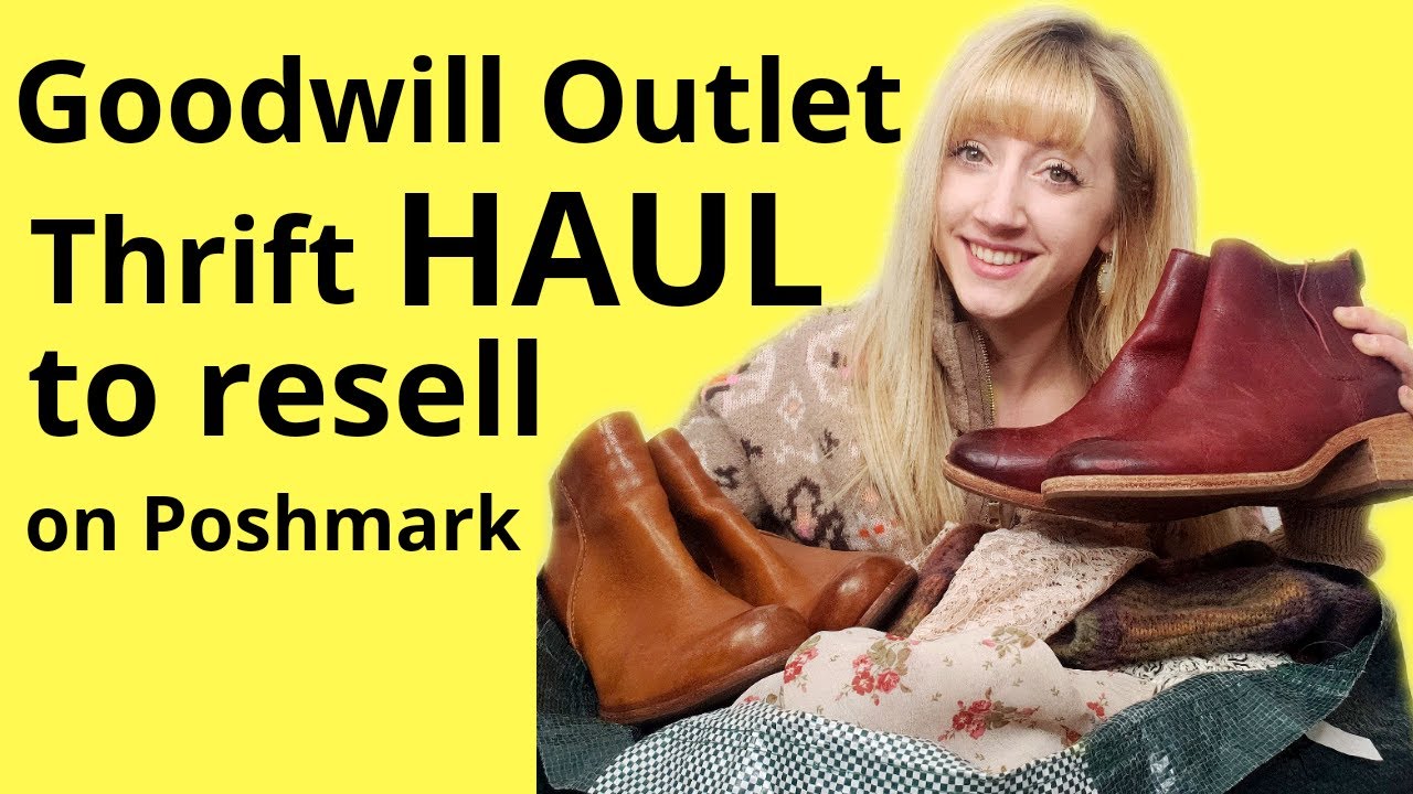 Large Goodwill Outlet Bins Thrift Haul to Resell on Poshmark | Buying ...