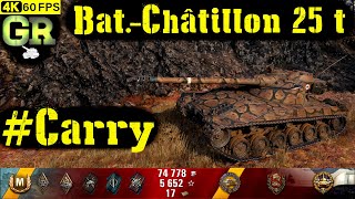 World of Tanks Bat.-Châtillon 25 t Replay - 5 Kills 8.5K DMG(Patch 1.4.0)