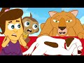 LION CHASE with Annie Ben and Mango | Animal Cartoons for Kids | Funny Cartoons