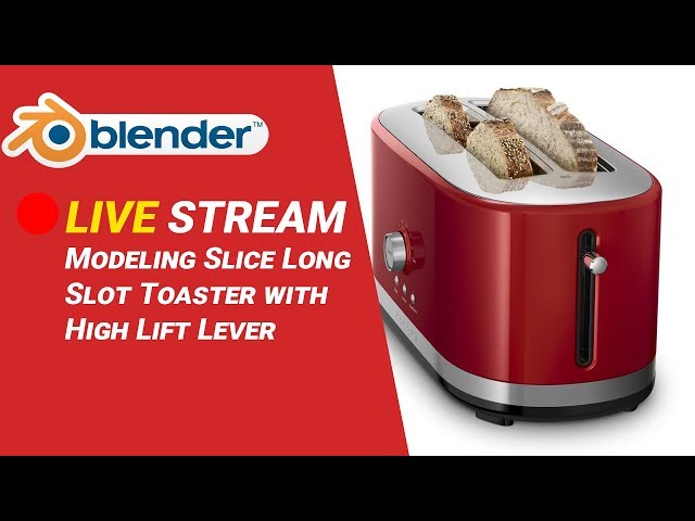 KitchenAid 4-Slice Empire Red Long Slot Toaster with High-Lift Lever