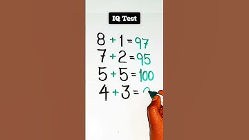 99% will Fails.. in this IQ Test 😱 #math #mathtest #mathchallenge #basicmath #easymath
