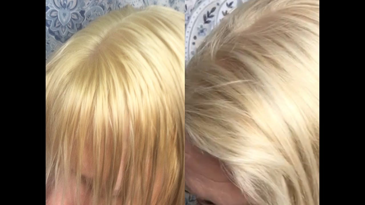 How To Tone Brassy Blonde Hair Using Wella T18 YouTube