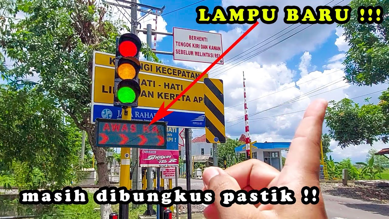 UPDATE BESAR-BESARAN !! Perlintasan Kereta Api JPL 19 Terminal Sukoharjo, Kini Lebih KEREN !!