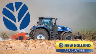 #NewHollande T8 Génésis Blue Power et Broyeur Bugnot Obelix