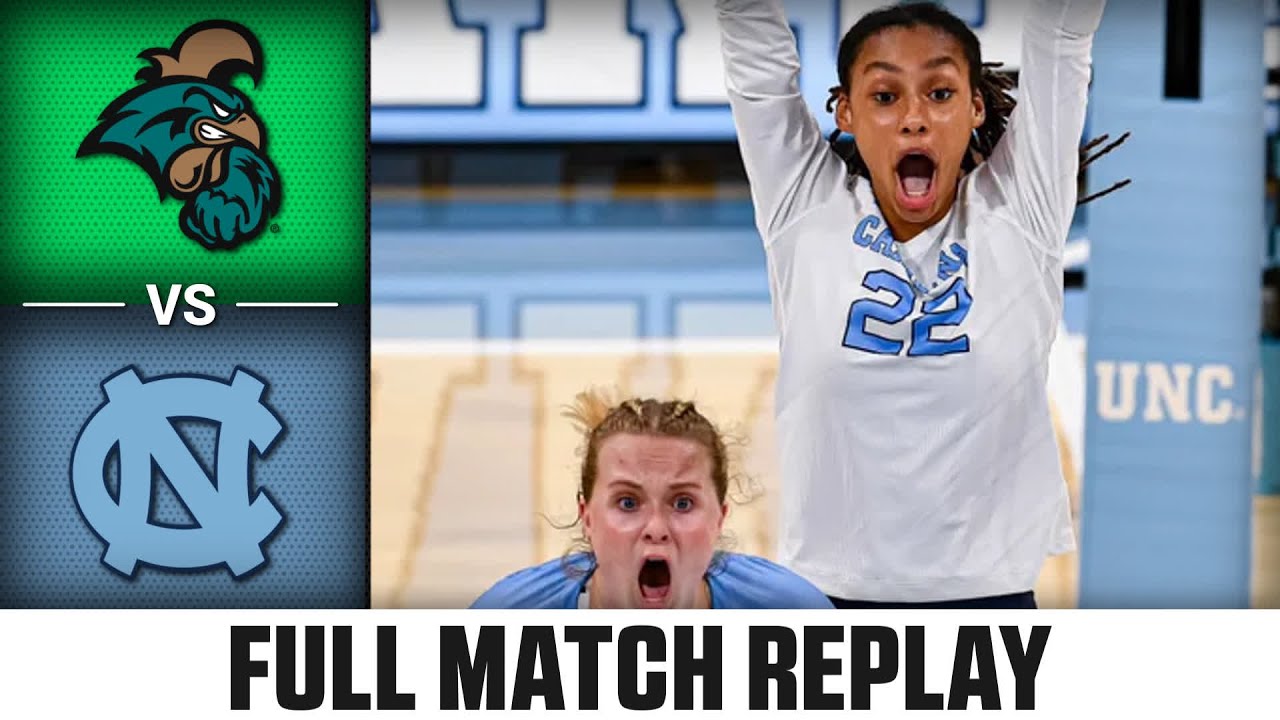 Coastal Carolina vs. North Carolina Full Match Replay | 2023 ACC Volleyball