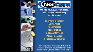 Optical Leak Test Systems
