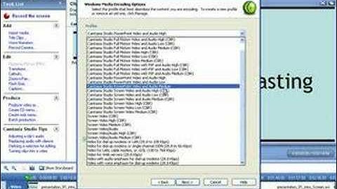 Screencasting Using Camtasia: 06 - Producing