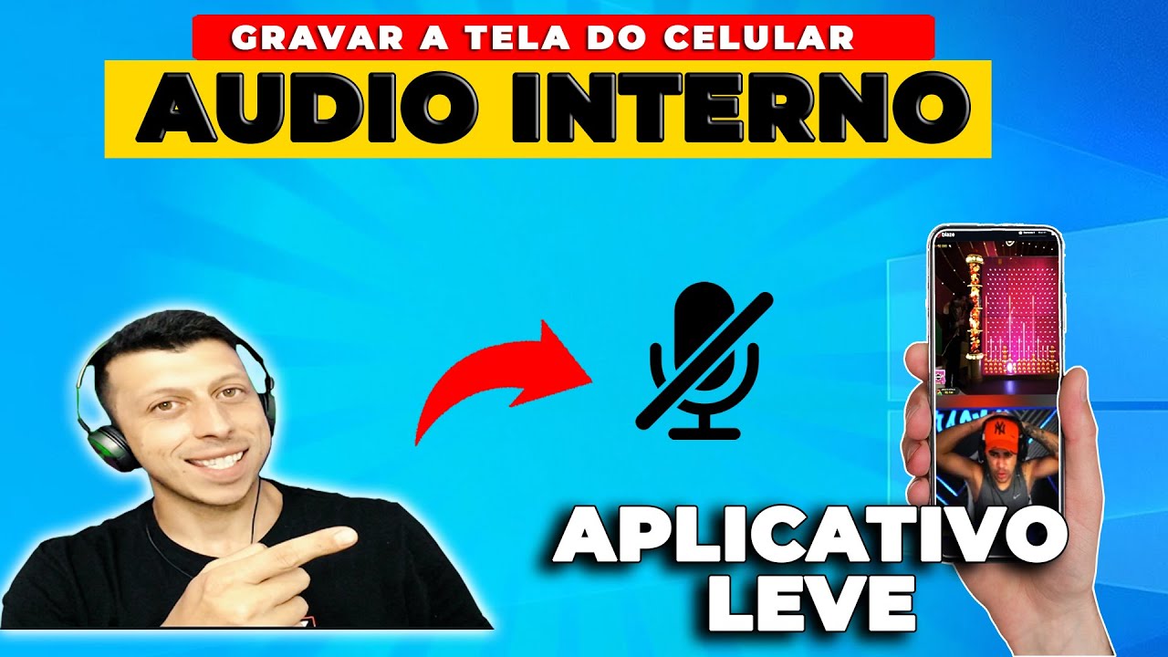 Como gravar o audio interno do android + TELA DO CELULAR - YouTube