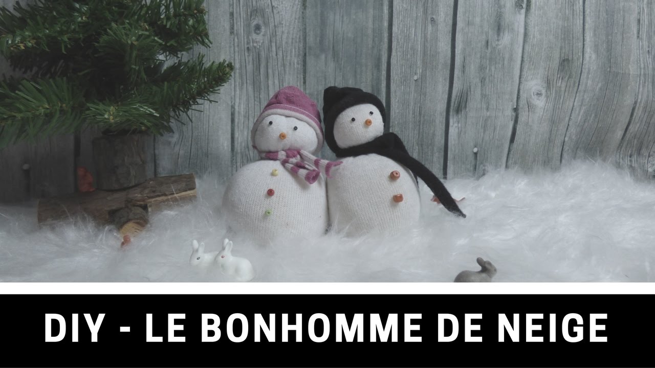 GÉNIAL! Comment faire une peluche bonhomme de neige à partir d'un