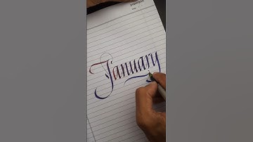 #january #calligraphy #Italic #writing #handwriting #script #art #design #craft #diy #asmr #hand