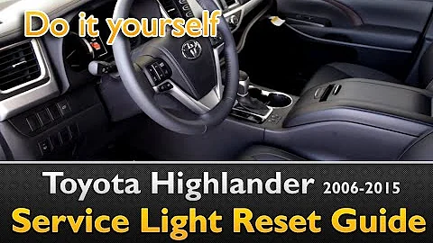 Toyota Highlander MAINT REQD Service light Oil Life Reset