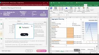MyOMLab Aggregate Planning