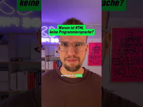 Warum ist HTML