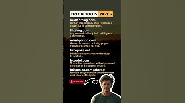 Free AI Tools   Part 5 |  #freeaitools  #aitools  #artificialintelligence