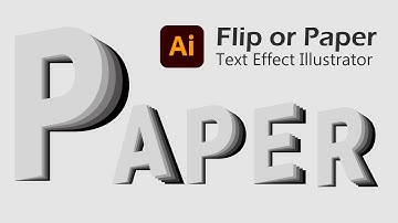 Paper Flip Text Effect #illustrator #fliptexteffect