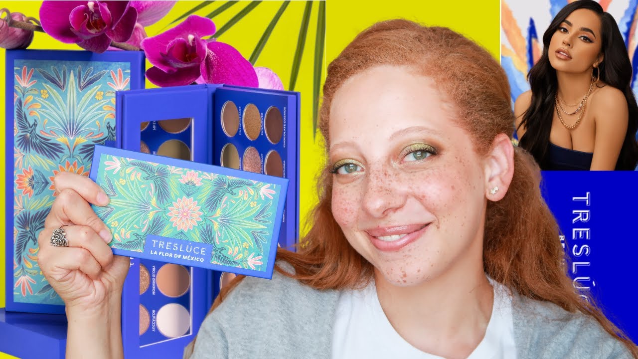 TRESLUCE LA FLOR DE MEXICO SHADOW PALETTE | Swatches & Review | Becky G's Brand!