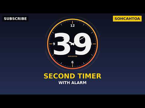 39 Minute Focus Timer with Alarm Sound | Cooking & Baking