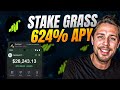 GRASS Staking on Jupiter – Earn 624% APY While You Sleep