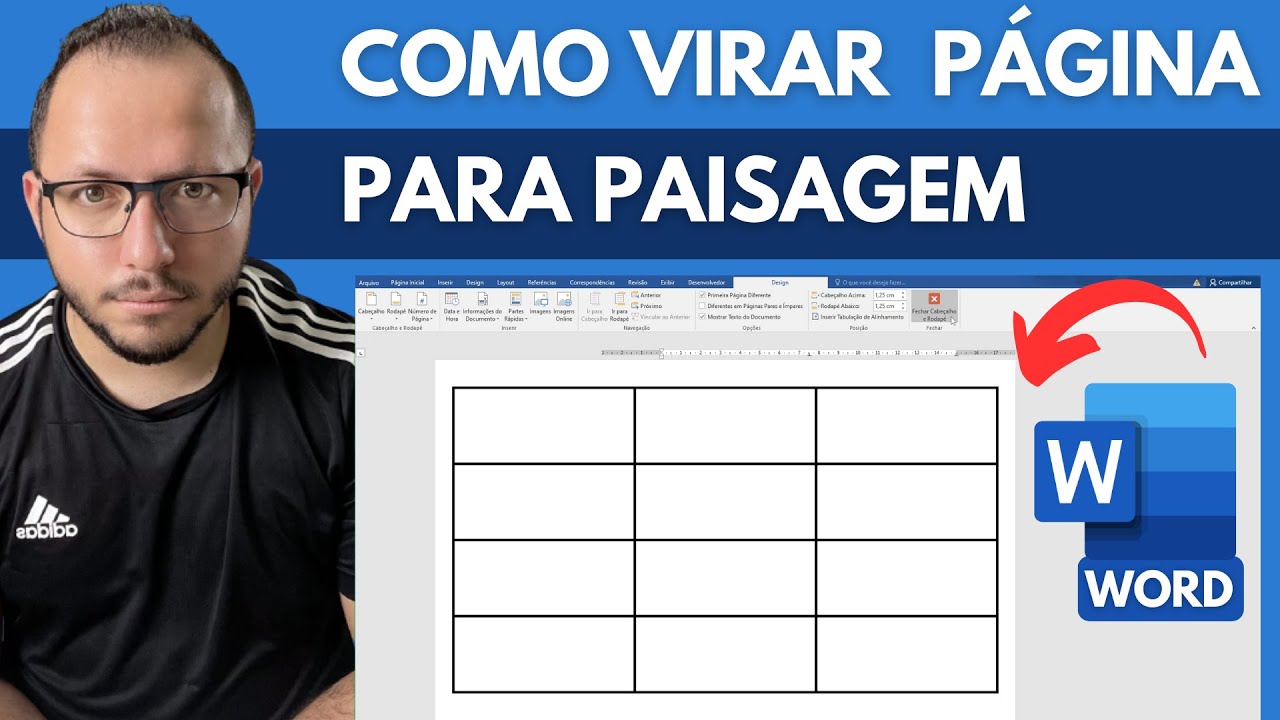 COMO VIRAR a PÁGINA no WORD para PAISAGEM - PASSO a PASSO - YouTube