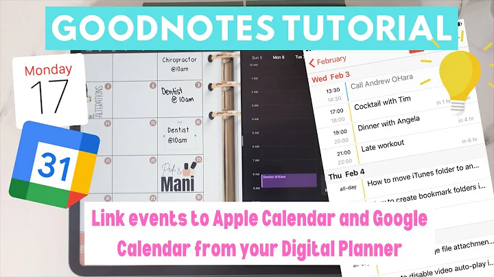 Sync Your iCal & Google Calendar with Your Digital Planner 🤯 | Goodnotes Tutorial