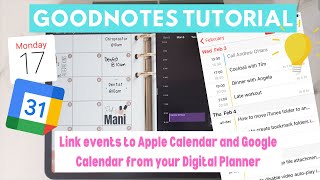 Sync Your iCal & Google Calendar with Your Digital Planner  | Goodnotes Tutorial