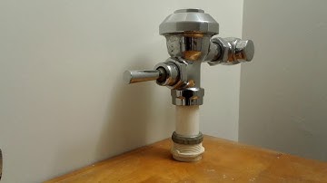 How to repair a zurn flush valve