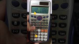 حل معادلة من الدرجة الثانية باستعمال الآلة الحاسبة #calculator #maths #رياضيات #معادلة #shorts#شورت