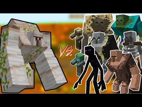 Mutant Golem vs Every Creature in Minecraft - Mutant Addon 1.21 - Mob ...