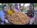 Potato crispy cook recipe and eat with my family - Amazing video
