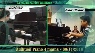 Le Carnaval des animaux : Camille Saint Saëns - Audition20161109 Jeremy Jean-Pierre (4 mains)
