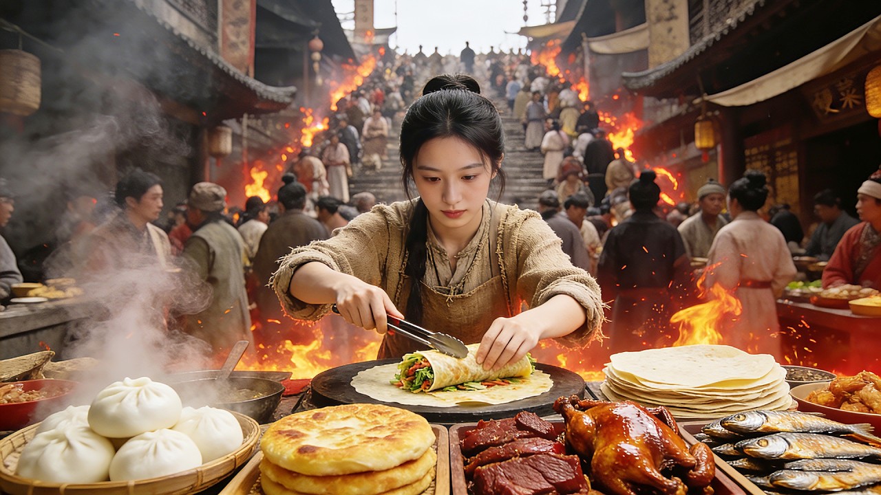 OMG!​!! Heiress to Flame Chef: Burning Food World with War God! 🔥#chinesedrama