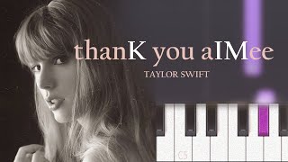 Taylor Swift - thanK you aIMee | Piano Tutorial
How To Play Taylor Swift - thanK you aIMee (in the key of G Major) (Piano Tutorial / Piano Lesson)
Thanks for watching
To get our latest videos first Subscribe and hit the 🔔 icon
https://www.youtube.com/channel/UCNJljyodBlW1AIgU3QpwyFg?sub_confirmation=1
Follow my playlist here - https://www.youtube.com/playlist?list=PLPrJvWvSFmYrKCAZuYJ0UfkVW4mKoJeLr
Arranged and recorded by Will McMillan
Please give us a thumbs up and subscribe to stay updated.
Oh and leave a comment, i try to reply to everyone!
Thank you! Piano Hits! :) Taylor Swift - thanK you aIMee | Piano Tutorial