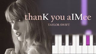 Taylor Swift - thanK you aIMee | Piano Tutorial Resimi