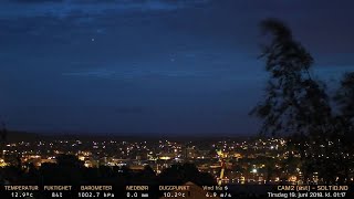 Timelapse Cam 2 - Natt til 20. juni 2018