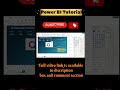 Watch Video Till End #shorts #viral #powerbitutorial #powerbitutorialforbeginners