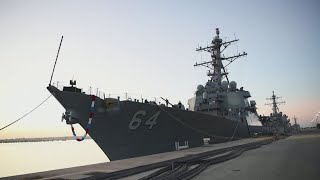 US warship and multiple commercial ships under attack in the Red Sea, Pentagon says